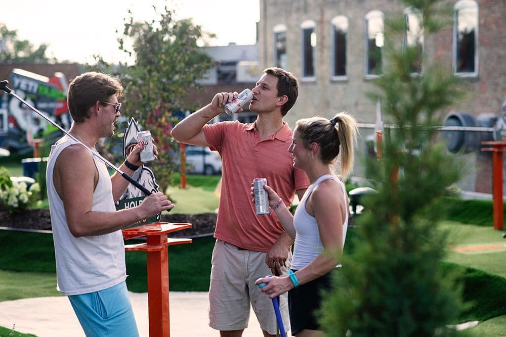 Craft beverages at the Yard Bar